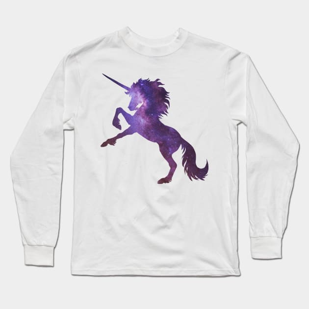 Cosmic Unicorn Long Sleeve T-Shirt by Hareguizer